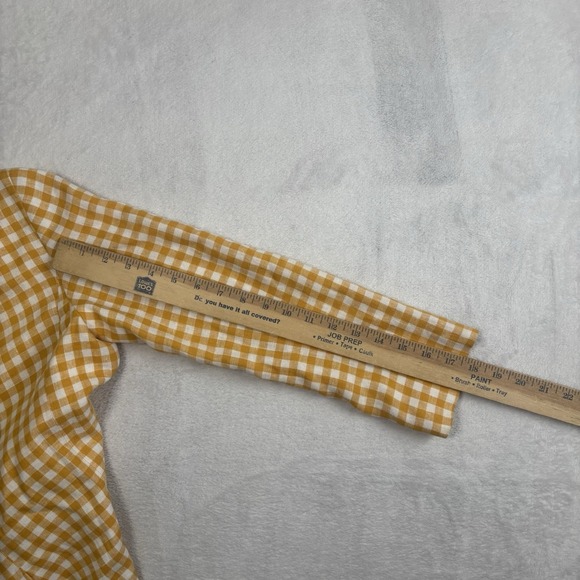 Ann Taylor Yellow Plaid Long Sleeve Blazer Suit Jacket Women's 2 - Picture 7 of 7